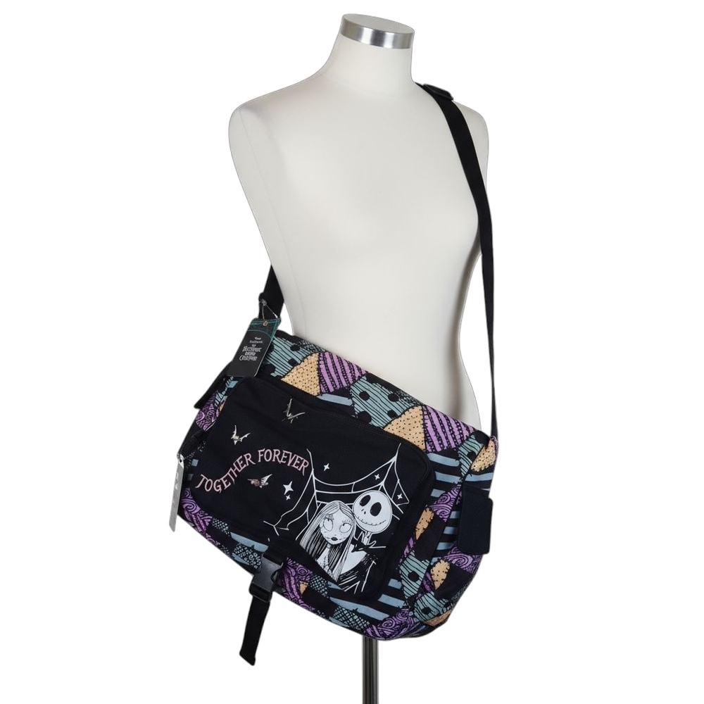 Disney Jack & Sally Together Forever Nightmare Before Christmas Messenger Bag